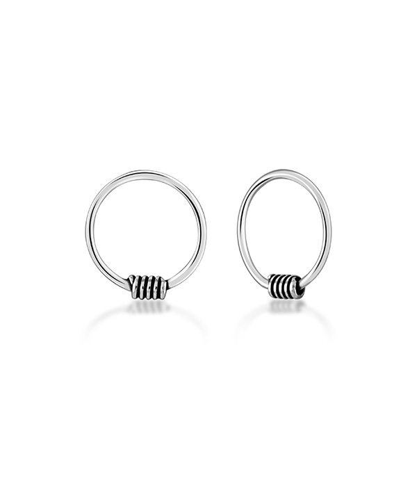 925 Sterling silver nose hoop.