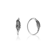 925 Sterling silver nose hoop.