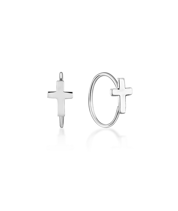 925 Sterling silver nose hoop.