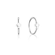 925 Sterling silver nose hoop.