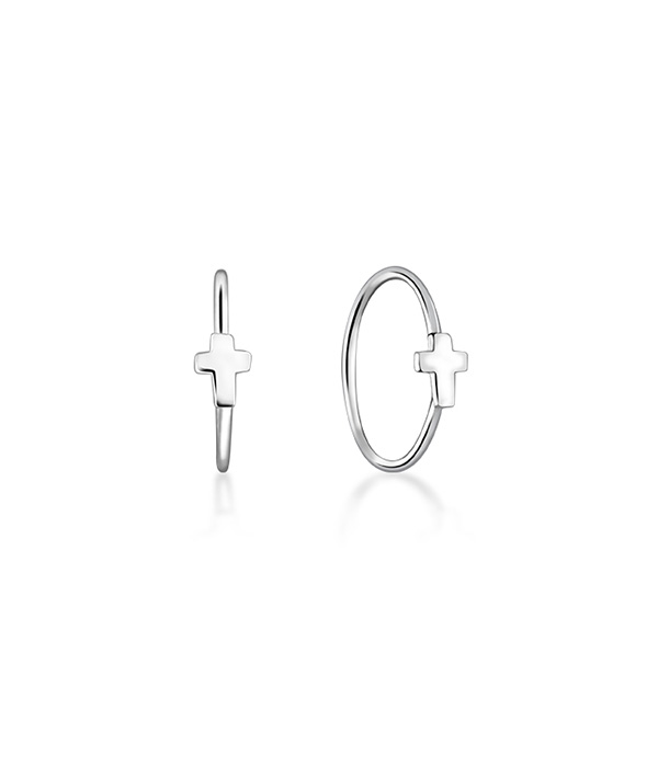 925 Sterling silver nose hoop.