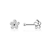 925 Sterling silver nose stud with plastic&sticker.