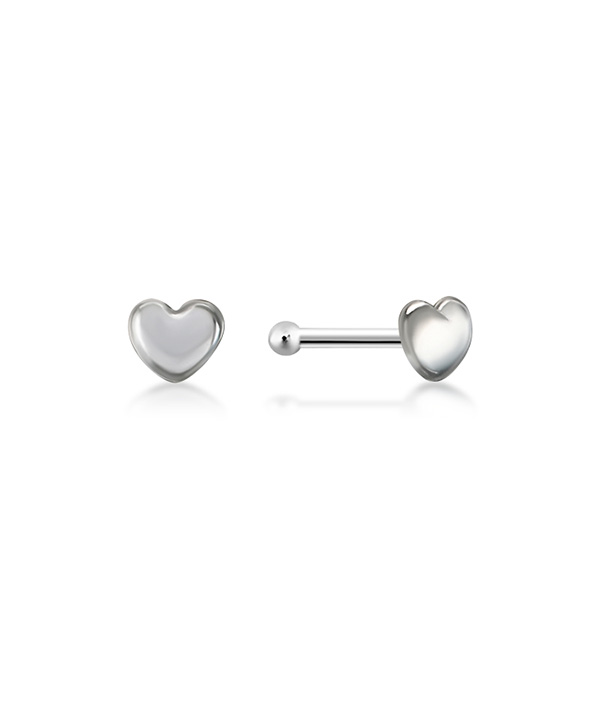 925 Sterling silver nose stud with plastic&sticker.