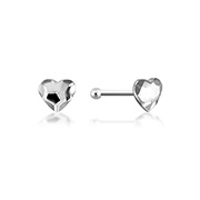 925 Sterling silver nose stud with plastic&sticker.