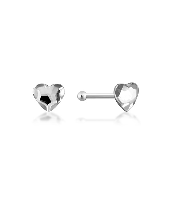 925 Sterling silver nose stud with plastic&sticker.