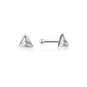 925 Sterling silver nose stud with plastic&sticker.