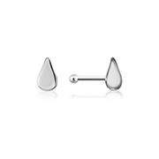 925 Sterling silver nose stud with plastic&sticker.