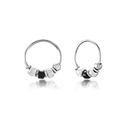 925 Sterling silver nose hoop.