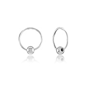925 Sterling silver nose hoop.
