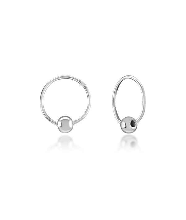 925 Sterling silver nose hoop.