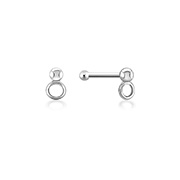 925 Sterling silver plain silver.