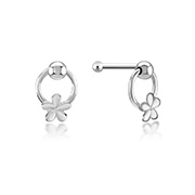 925 Sterling silver nose stud with plastic&sticker.