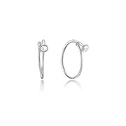 925 Sterling silver nose hoop.