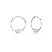 925 Sterling silver nose hoop.