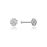 925 Sterling silver plain silver.