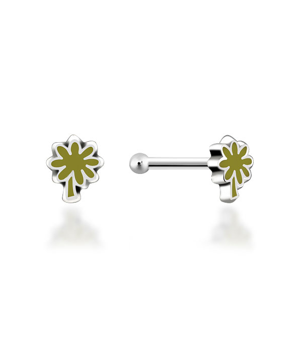 925 Sterling silver with enamel color.