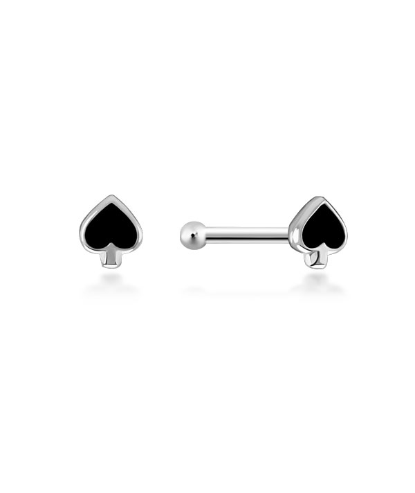 925 Sterling silver with enamel color.