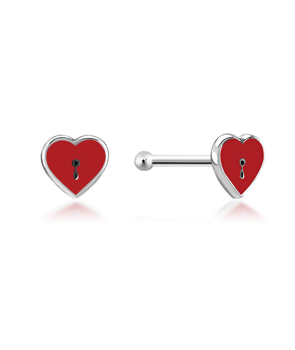 925 Sterling silver with enamel color.