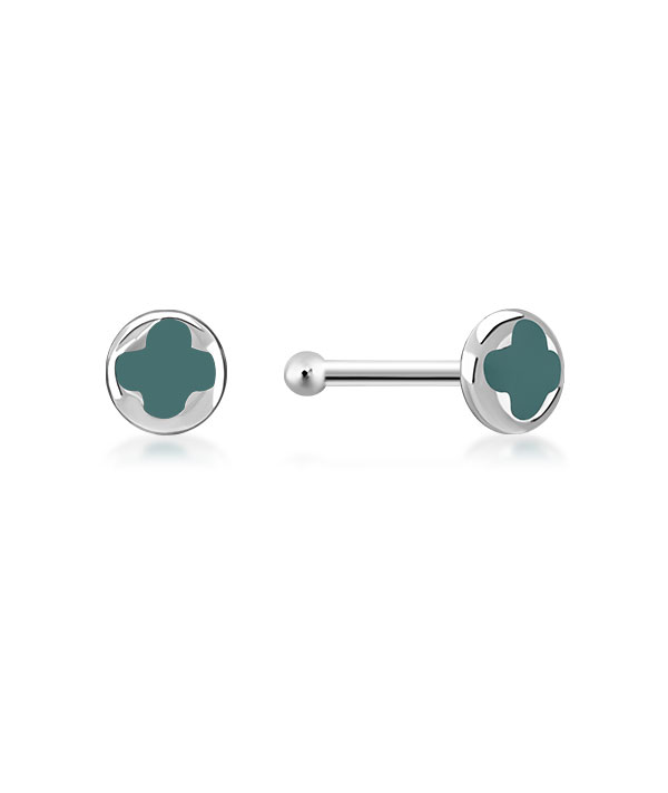925 Sterling silver with enamel color.