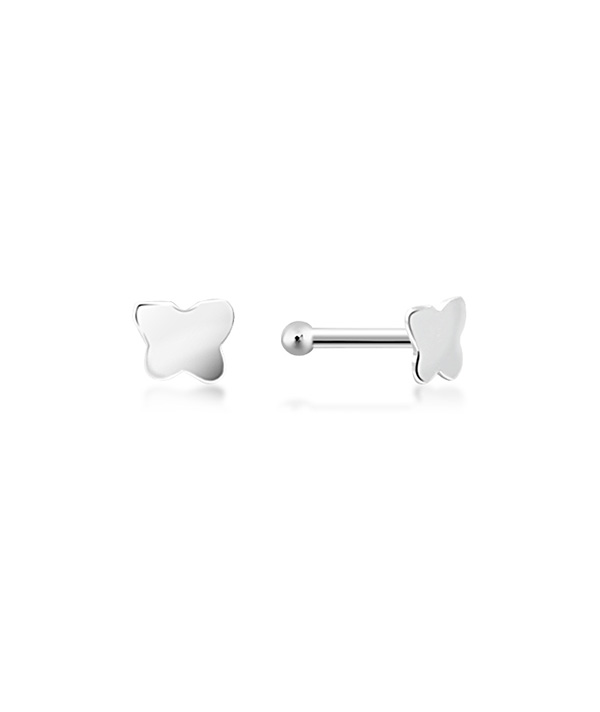 925 Sterling silver plain silver.