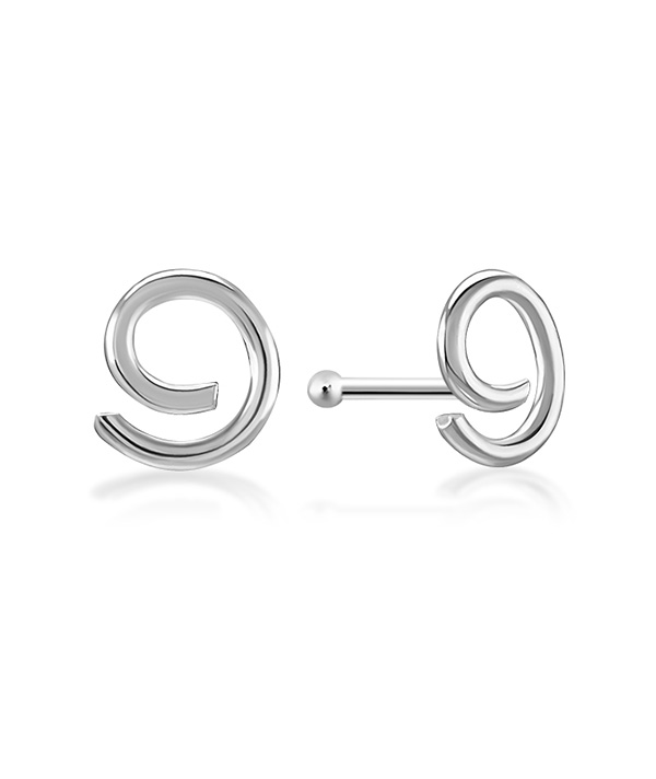 925 Sterling silver plain silver.