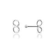 925 Sterling silver plain silver.