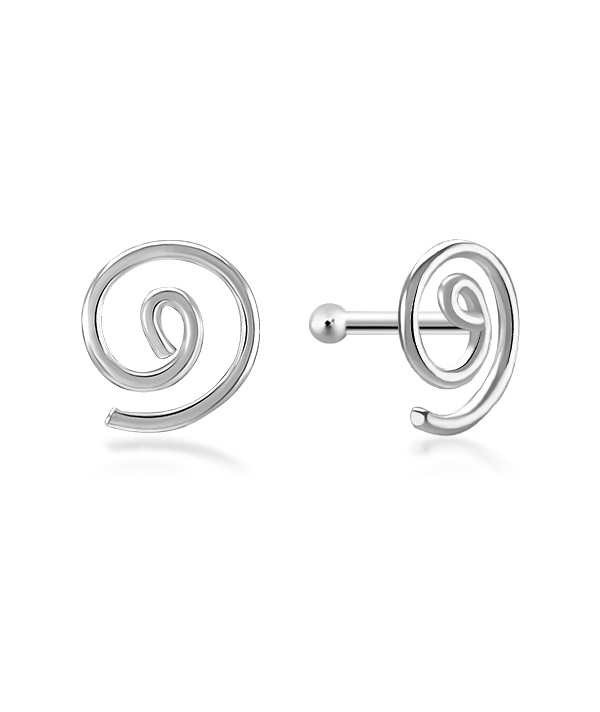 925 Sterling silver plain silver.