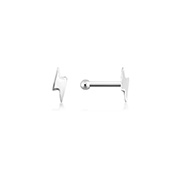 925 Sterling silver plain silver.