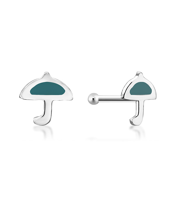 925 Sterling silver with enamel color.