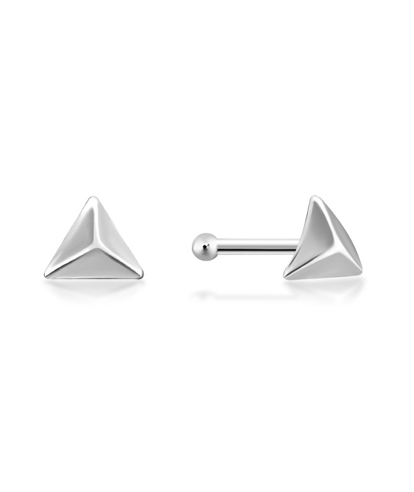 925 Sterling silver plain silver.