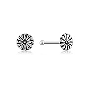 925 Sterling silver plain silver.