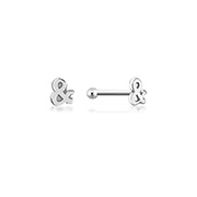 925 Sterling silver plain silver.