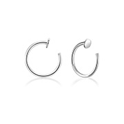 925 Sterling silver nose hoop.