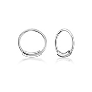 925 Sterling silver nose hoop.