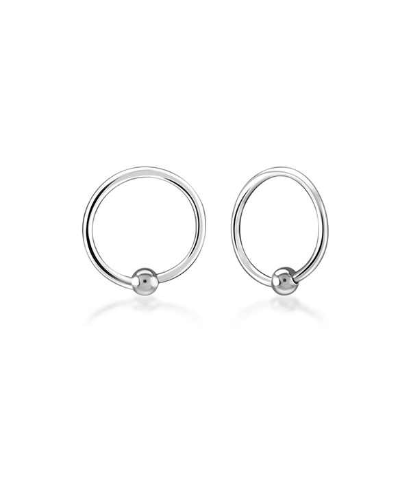 925 Sterling silver nose hoop.