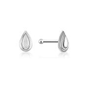 925 Sterling silver plain silver.