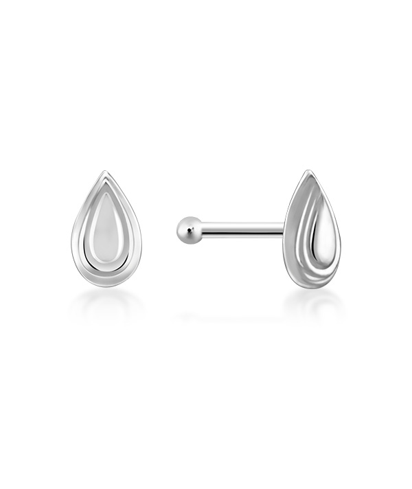 925 Sterling silver plain silver.