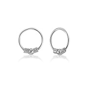 925 Sterling silver nose hoop.
