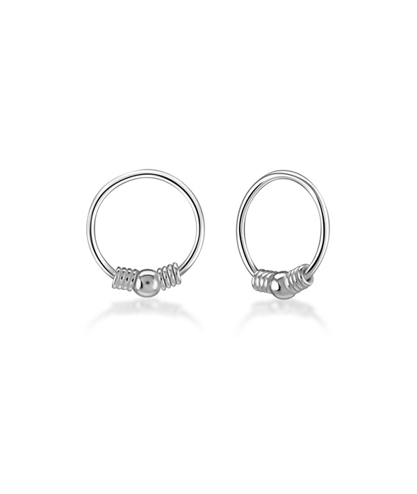 925 Sterling silver nose hoop.