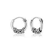 925 Sterling silver nose hoop.