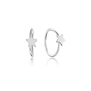 925 Sterling silver nose hoop.