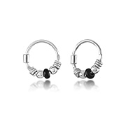925 Sterling silver nose hoop.