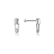 925 Sterling silver plain silver.