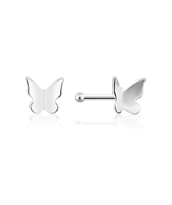 925 Sterling silver plain silver.