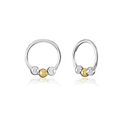 925 Sterling silver nose hoop.
