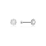 925 Sterling silver plain silver.