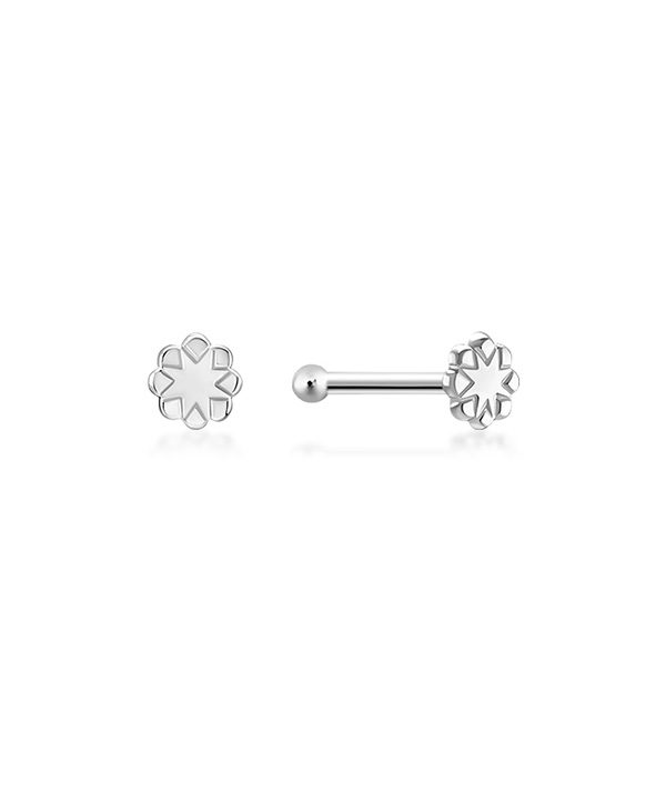 925 Sterling silver plain silver.