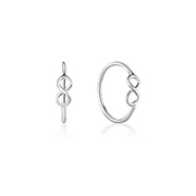 925 Sterling silver nose hoop.