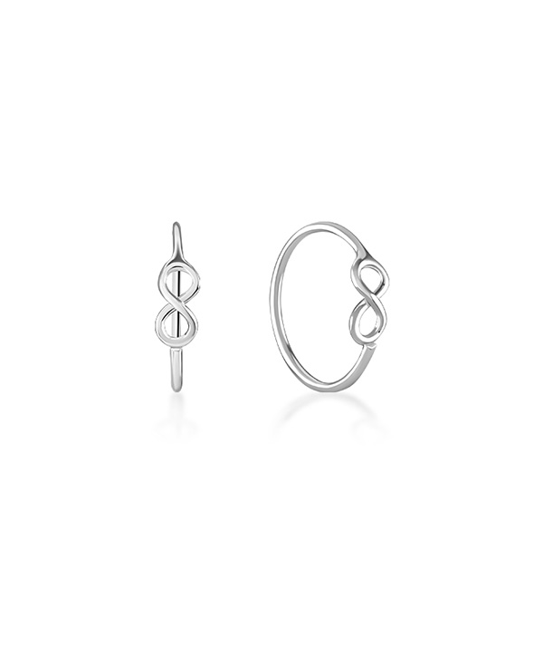 925 Sterling silver nose hoop.