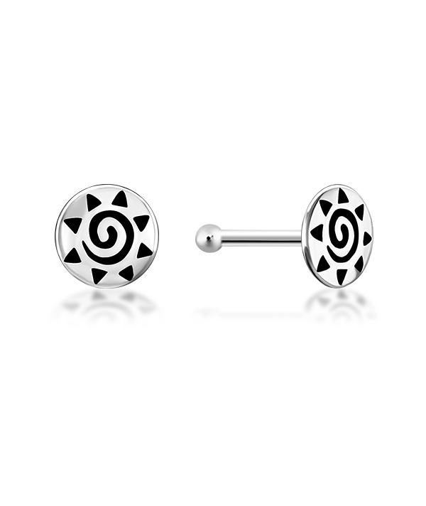 925 Sterling silver plain silver.